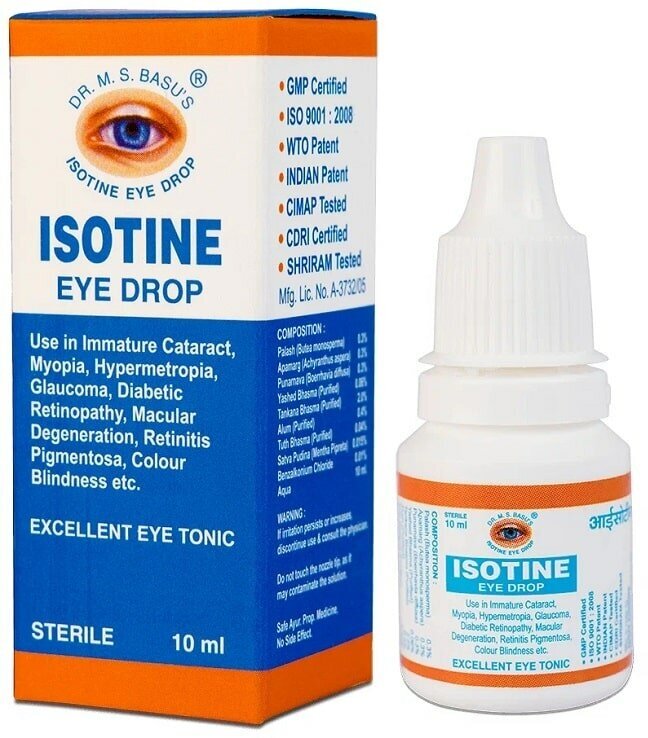 Капли Айсотин Isotine Eye Drop Jagat Pharma