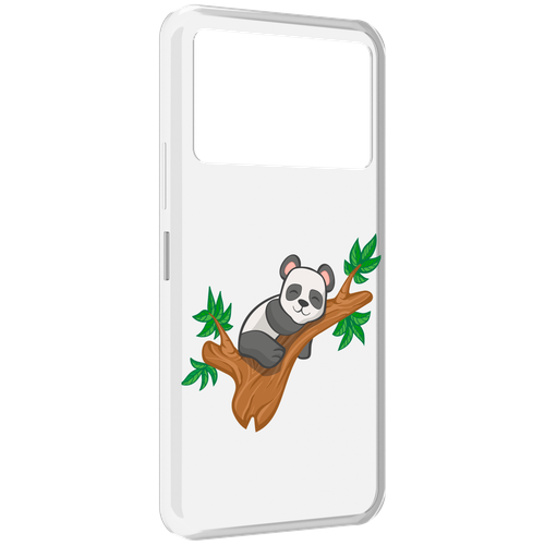 Чехол MyPads панда-на-деревце для Infinix NOTE 12 VIP (X672) задняя-панель-накладка-бампер