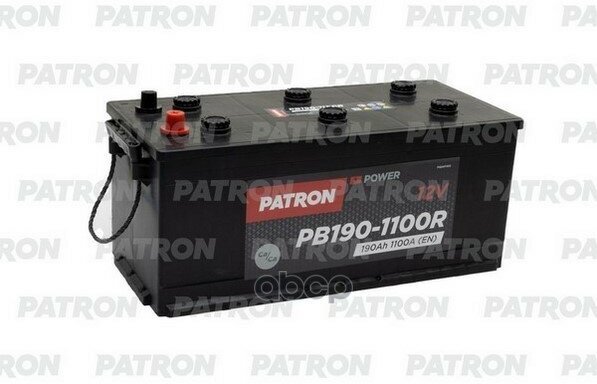 Аккумулятор Patron Power 12V 190Ah 1100A Etn 4(R+) B3 513X223x223mm 43Kg PATRON арт. PB190-1100R