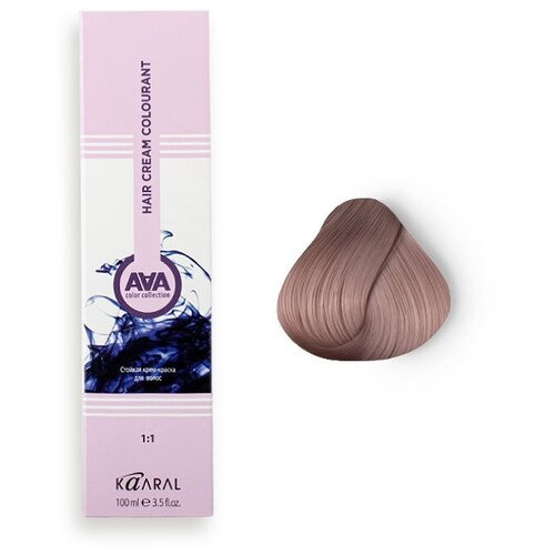 Купить Kaaral AAA стойкая крем-краска для волос, 10.25 очень-очень светлый перламутрово-розовый блондин, 100 мл, блонд/розовый