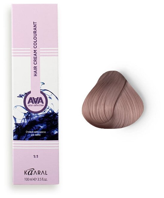 Kaaral AAA стойкая крем-краска для волос, 10.25 очень-очень светлый перламутрово-розовый блондин