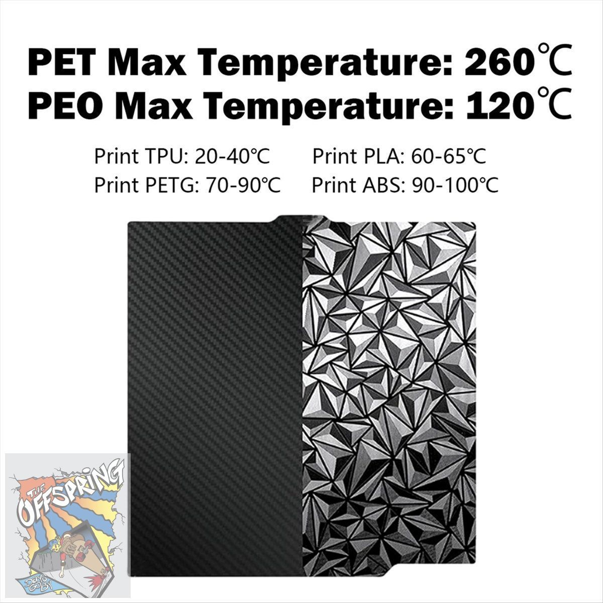 Пластина для сборки PET/PEO для Elegoo Centauri 260x271 мм (сталь)