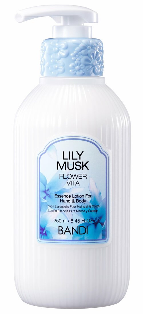 Лосьон для рук BANDI Flower Vita Essence Lotion, Lily Musk, Мускатная лилия, 250 мл