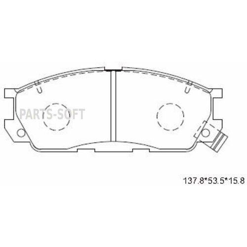 ASIMCO KD3702 KD3702 ASIMCO колодка дисковая 367/D3074/PN5294 H3Y13328Z/H3Y03328Z F