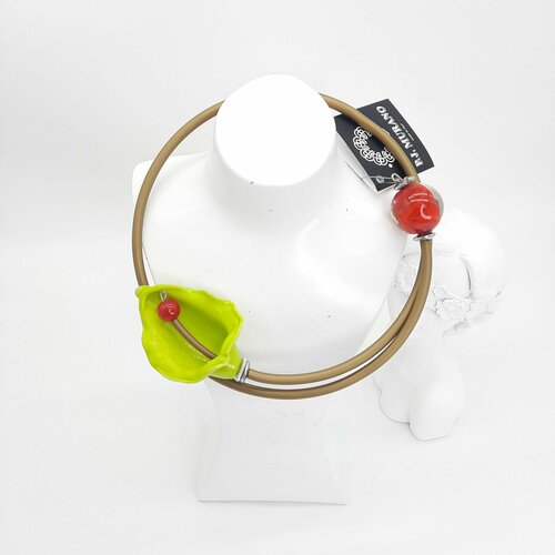 Колье PJ Murano, стекло, муранское стекло, зеленый