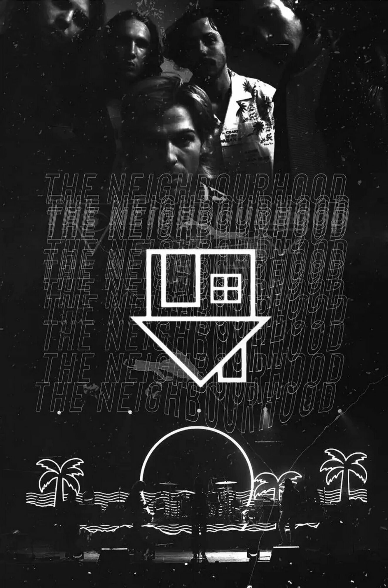 Плакат, постер The Neighbourhood. Рок группа на бумаге, размер 42х60см