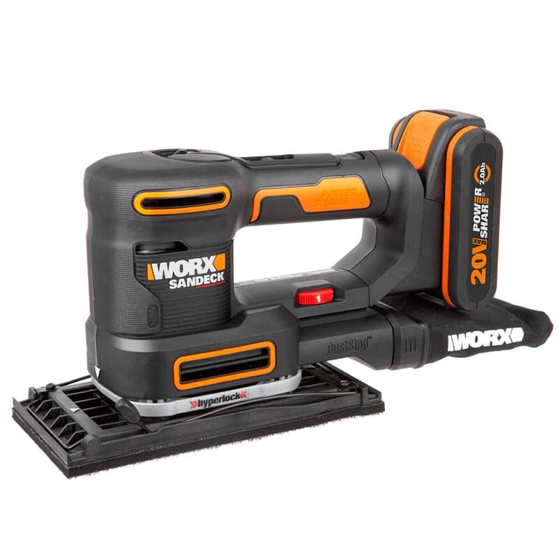 Аккумуляторная плоскошлифовальная машина Worx WX820.9 0 коробка