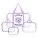 Coala Mama Набор сумок 3+1 в роддом Coala Mama цвет Light Violet