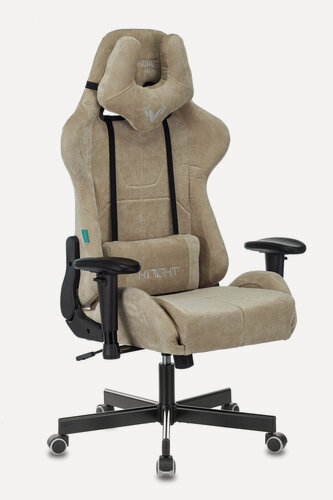 Изображение товара Кресло игровое компьютерное Zombie VIKING KNIGHT LT21 песочный, с подголовником, крестовина металл