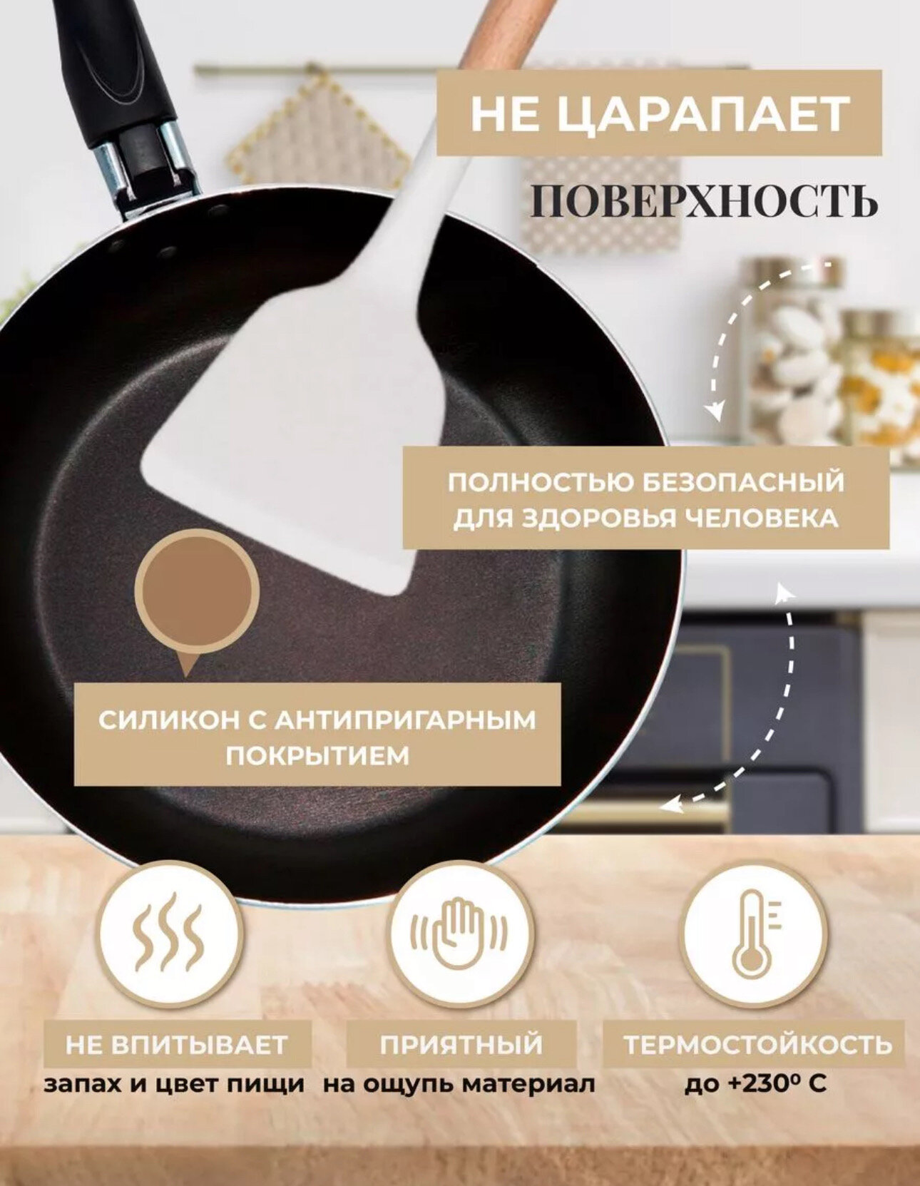 Набор кухонных предметов белый / кухонный набор / кухонные принадлежности / кухонная навеска / комплект для кухни /19 предметов — фото 1