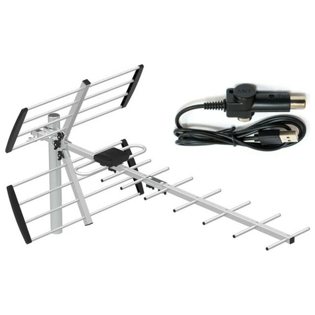 Антенна наружная DORI 9390 активная 38 Дб с инжектором питания USB