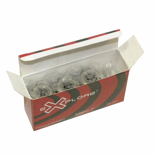 Набор подшипников для роликовых коньков самокатов скейтбордов Explore 608zz ABEC-7 EX 16 шт 1120₽