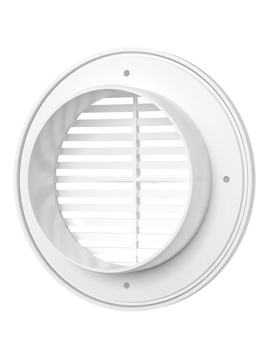 Решетка вентиляционная фланец ERA 10РКФ, D100, пластик, круглый — фото 1