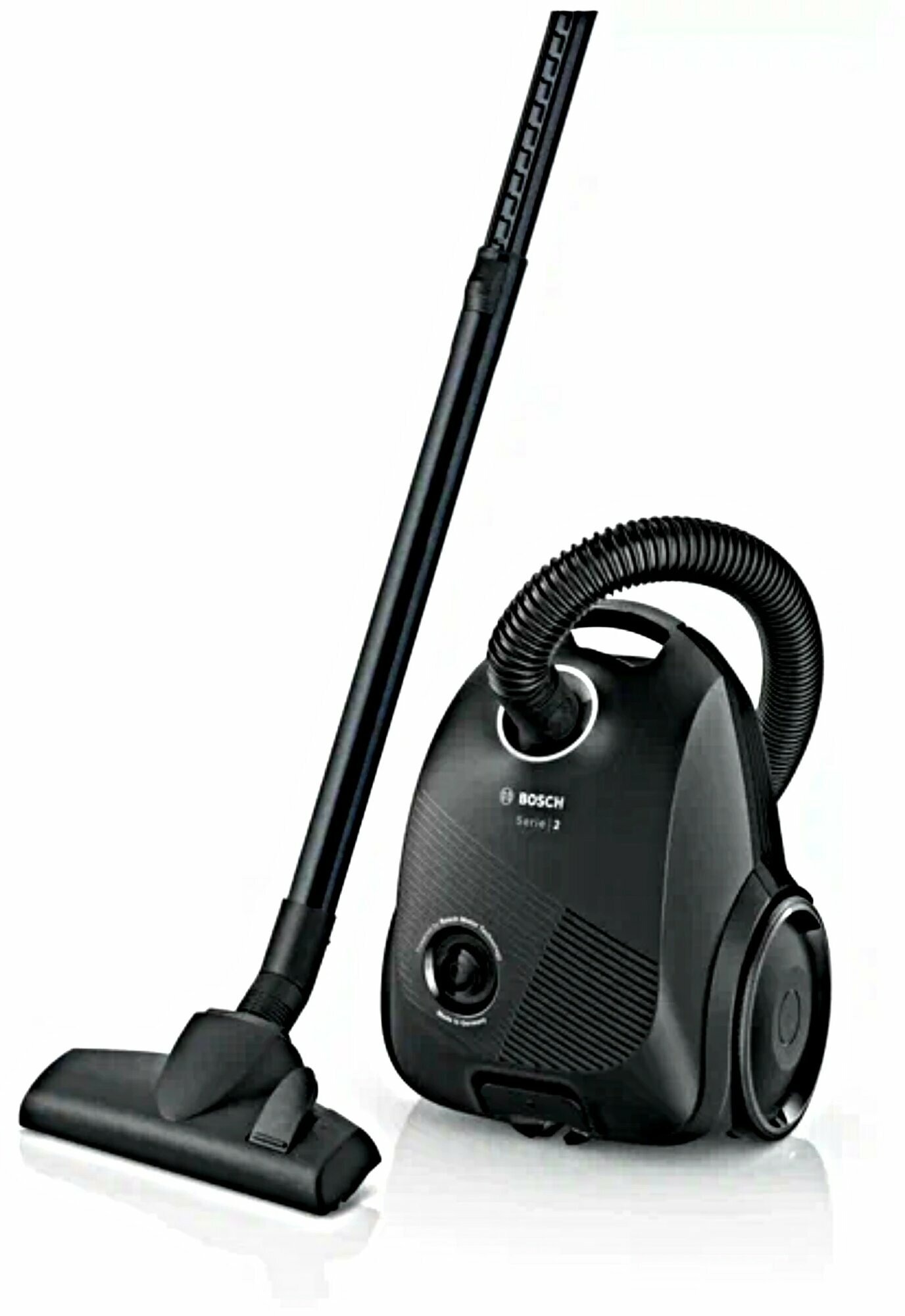 Пылесос Bosch BGBS2LB1, напольный, мешковый, сухая уборка, черный, объем пылесборника 3.5 л, мощность 600 Вт