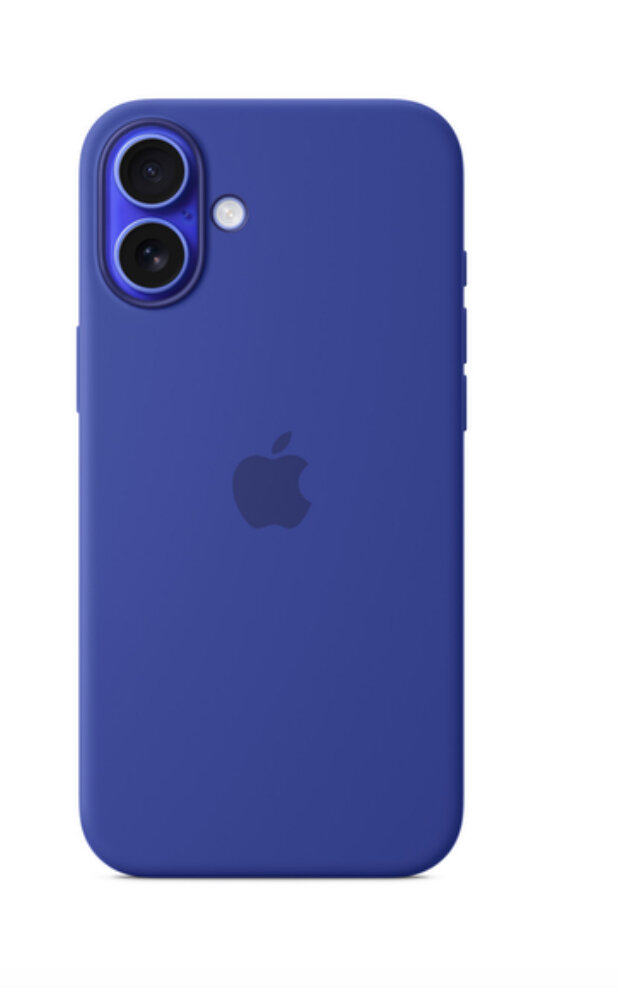 Чехол силиконовый для iPhone 16 ультрамарин