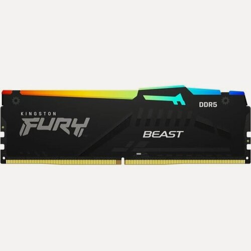 Изображение товара Оперативная память Kingston DDR5 32GB 6000MHz FURY Beast Black RGB EXPO CL30 1.4V (KF560C30BBEA-32)
