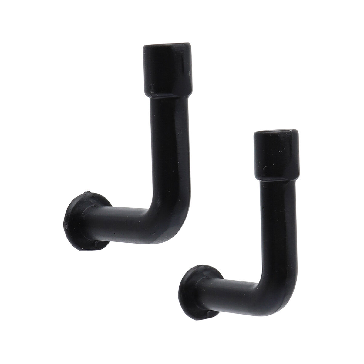 Крючки для подхватов для штор, высота 40 мм, 1 пара, металл, черные, Айрис