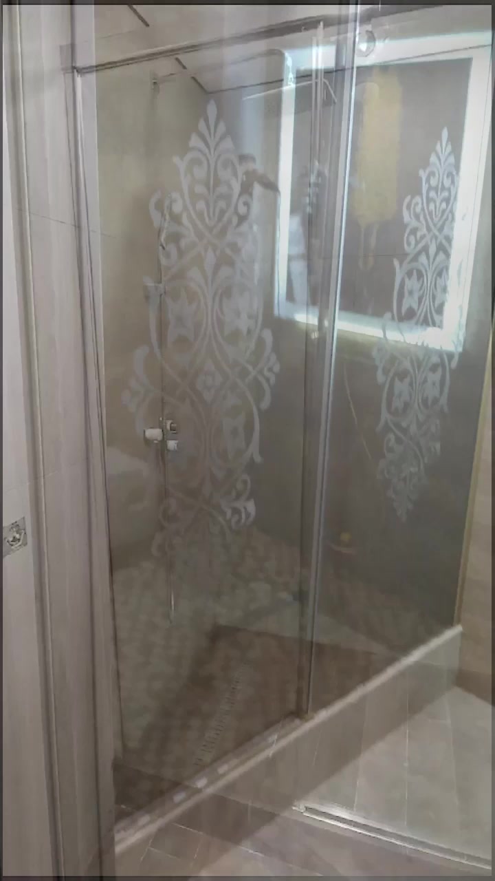 Дверь в душевую нишу GWMPSLD862 145x200 см, цвет фурнитуры черный матовый, цвет стекла бесцветный, стекло закаленное 8 мм / 6 мм, открывание двери левое / правое — фото 1