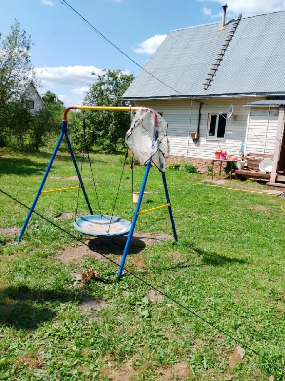 Стойка качели с сидушкой гнездо детская