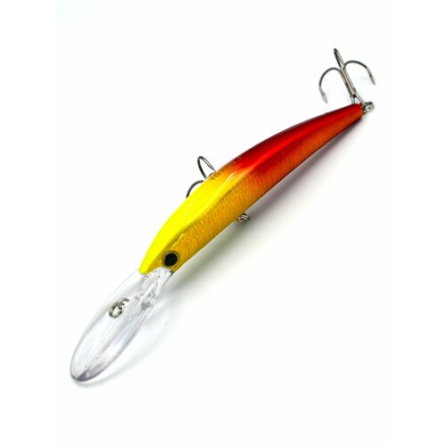 Воблер для троллинга YO-ZURI 110 Crystal minnow Deep diver(F) Япония на щуку; судака