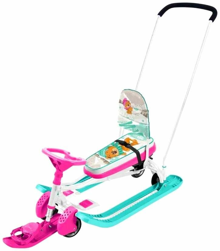 Снегокат Тимка Спорт 6 ТС6/ЗМ с забавными медвежатами