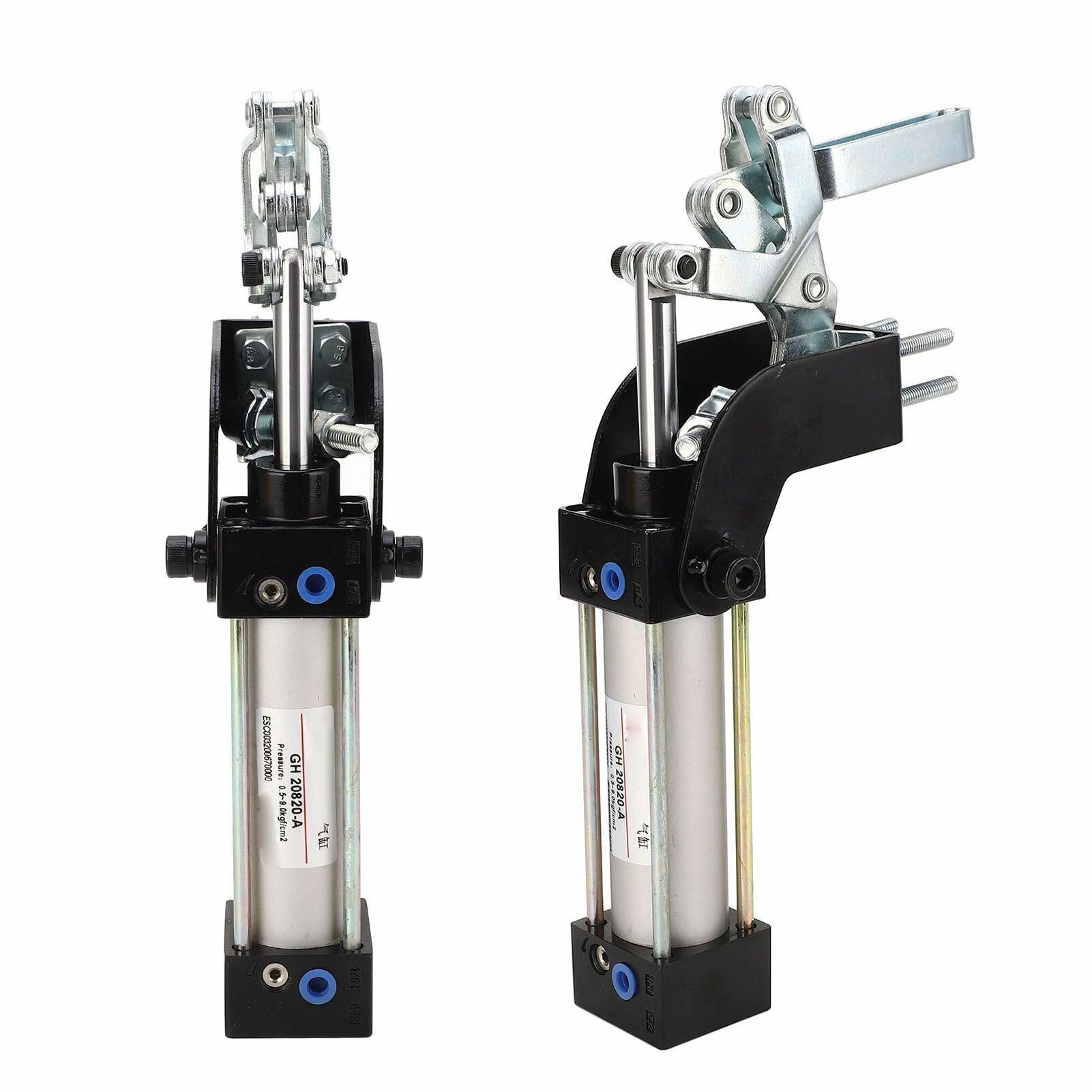 Пневматический фиксатор сжатия 80 градусов открытия 100 кг силы сжатия G18in цилиндрическое пневматическое приспособление