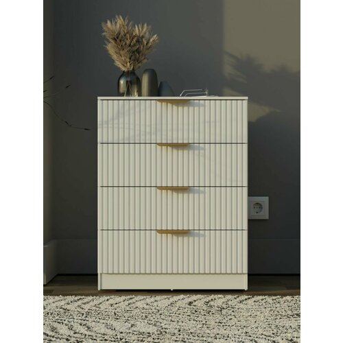 LAERA Комод белый для одежды с ящиками