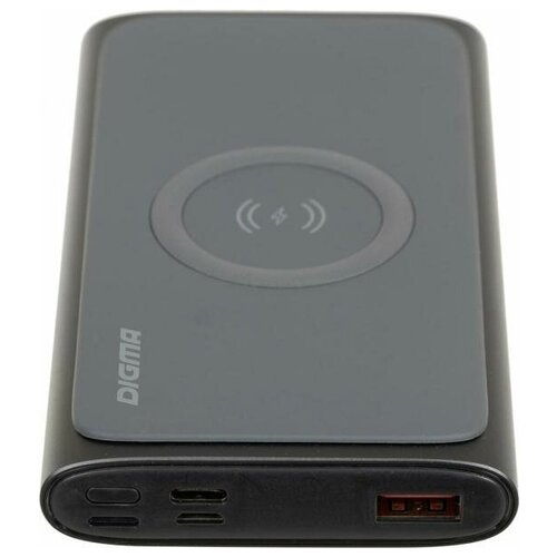 Внешний аккумулятор Power Bank 10000 мАч Digma DGPQ10G серый DGPQ10G22CGY 210900₽