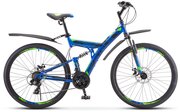 Горный (MTB) велосипед STELS Focus MD 21-sp 27.5 V010 (2019) 19 синий/неоновый зеленый (требует финальной сборки)
