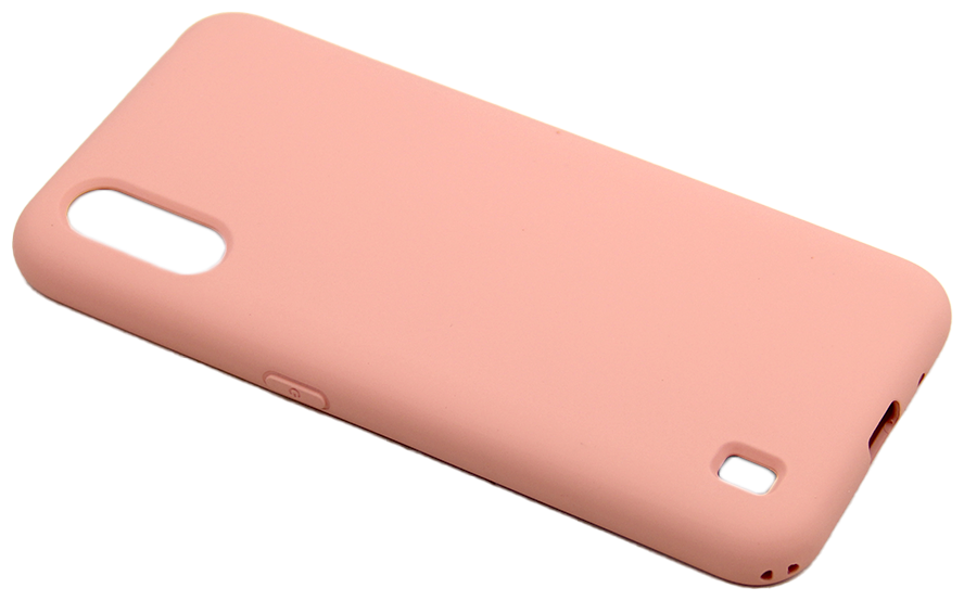 Чехол Silicone Cover без логотипа для Samsung Galaxy A01 Розовый