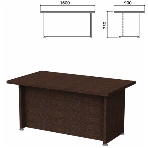 Стол письменный Приоритет 1600х900х750 мм, венге (комплект)