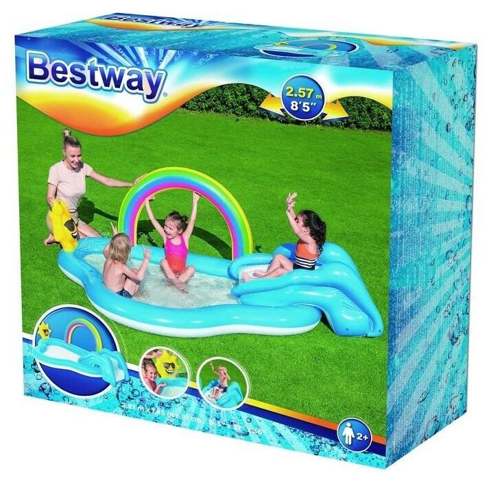 Игровой бассейн 257 х 145 х 91 см, Bestway, 53092 - фотография № 9