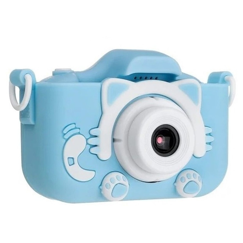 Детский цифровой фотоаппарат игрушка Котенок с селфи камерой и играми