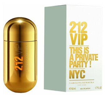 Парфюмерная вода Carolina Herrera 212 VIP 50 мл.