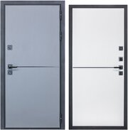 Дверь входная металлическая DIVA ДХ-52 2050x960 Правая Лофт графит - Лофт белый, тепло-шумоизоляция, антикоррозийная защита для квартиры