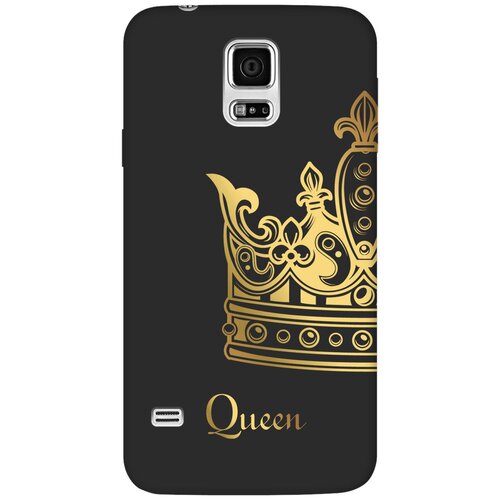 Матовый чехол True Queen для Samsung Galaxy S5 / Самсунг С5 с 3D эффектом черный матовый чехол trekking w для samsung galaxy s5 самсунг с5 с 3d эффектом черный