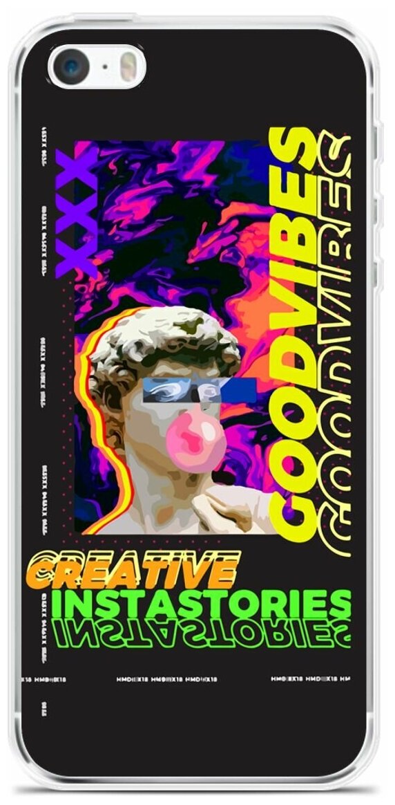 Силиконовый чехол на Apple iPhone 5/5s/SE Набор 10 / для Эпл Айфон 5/5C/CE