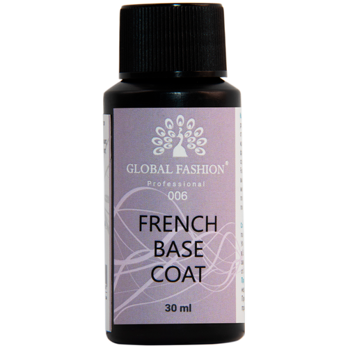 Global Fashion Базовое покрытие Rubber Base Coat French, 06, 30 мл