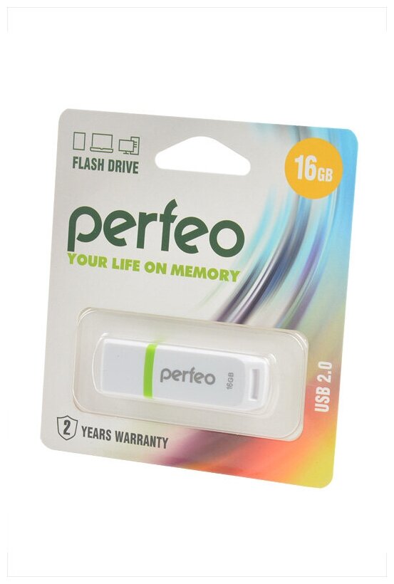 Perfeo USB флешка 16ГБ Perfeo PF-C11W016 White