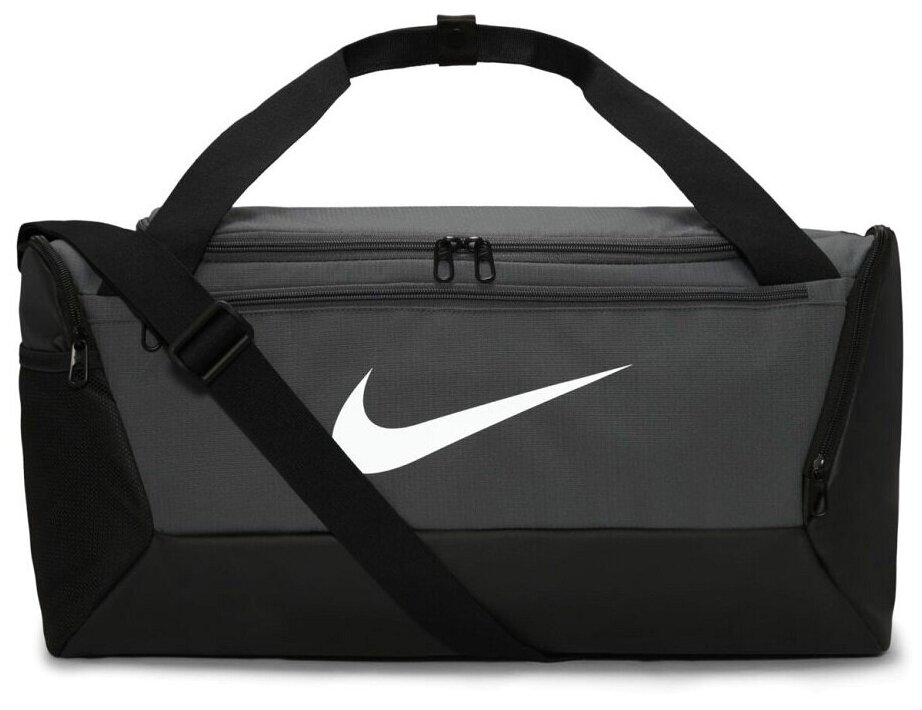 Сумка Nike Brasilia 9.5 серая р.S 51x28x28 см - фотография № 1