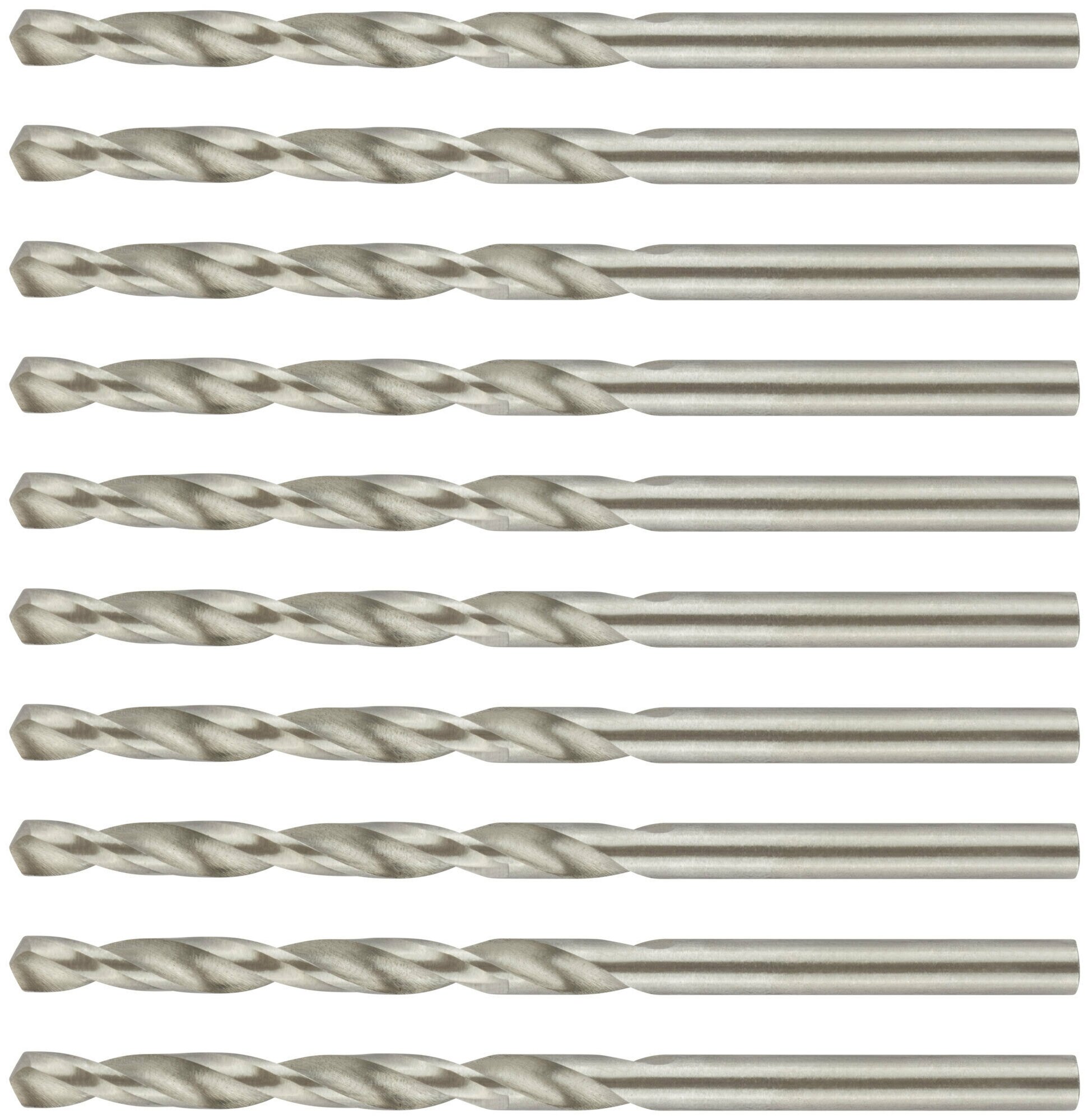 Сверла по металлу HSS полированные 4,0 мм (10 шт.) (33740)