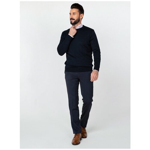 Джемпер мужской CASINO c121-B12 синий, Прямой силуэт / Сlassic fit, цвет Синий, размер 52