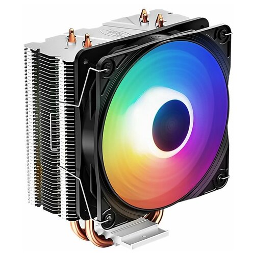 Кулер DEEPCOOL GAMMAXX 400K LGA12XX/1366/115X/AM4/AM3/+/AM (20шт/кор, TDP 130Вт, PWM, Color LED Fan 120mm, 4 тепл. трубки прямого контакта ) RET кулер для процессора deepcool gammaxx 200t