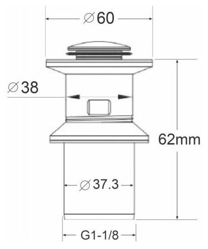 Донный клапан BelBagno BB-PCU-01-IN