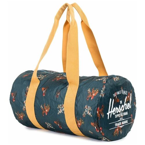 фото Сумка herschel packable duffle bag (22 l сине-жёлтый)