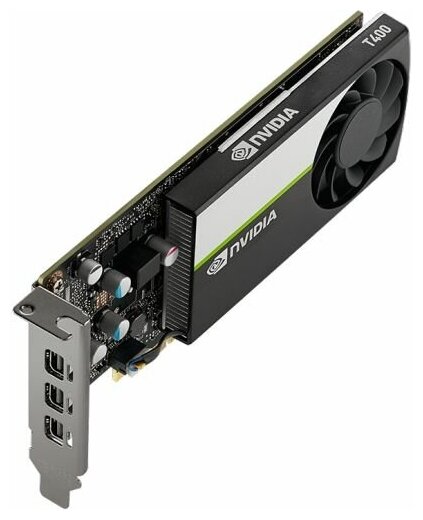 Видеокарта PCI-E PNY T400 VCNT400-BLK 2GB GDDR6 64bit 14nm 1094 TFLOPS 3mDP