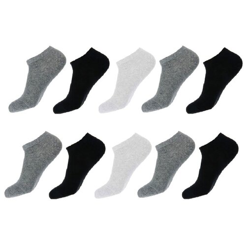 Носки женские короткие размер 36-41, комплект из 10 пар