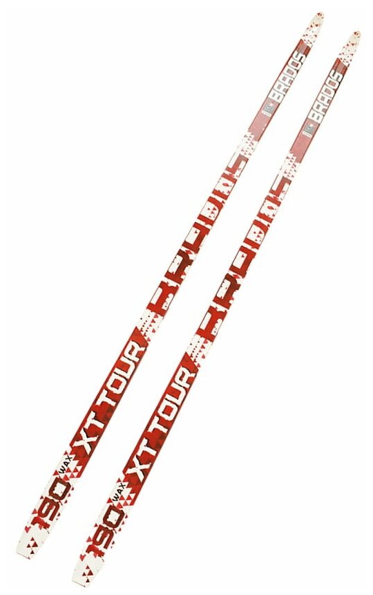 Лыжи беговые взрослые 185 см с насечкой STC степ Brados XT Tour Red