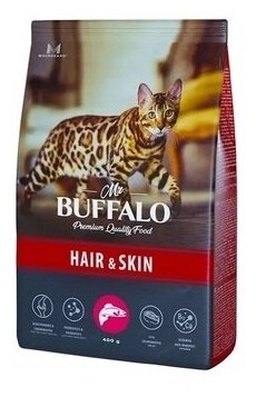 Сухой корм для кошек Mr.Buffalo ADULT HAIR & SKIN лосось 0,4кг - фотография № 19