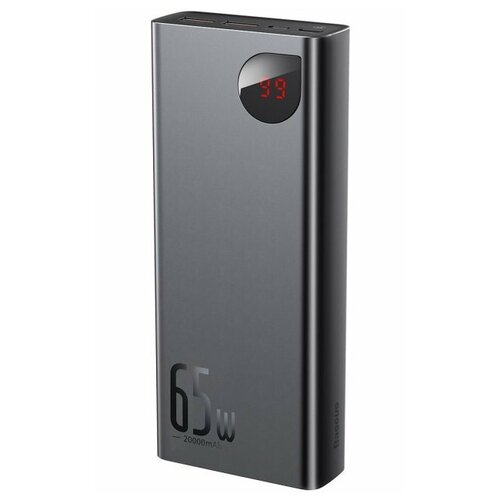 Внешний аккумулятор Baseus PPIMDA-D01 Adaman Metal Digital Display Quick Charge Power Bank 65W 20000mAh Black 549000₽